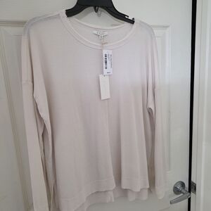 Z Supply Women's Lightweight Waffle Long-Sleeve Top in Off White